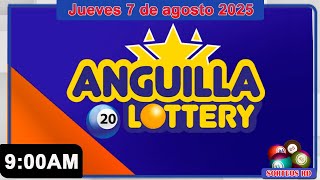 Anguilla Lottery en VIVO 📺 |  Viernes 8 de agosto 2025/ 9:00 AM