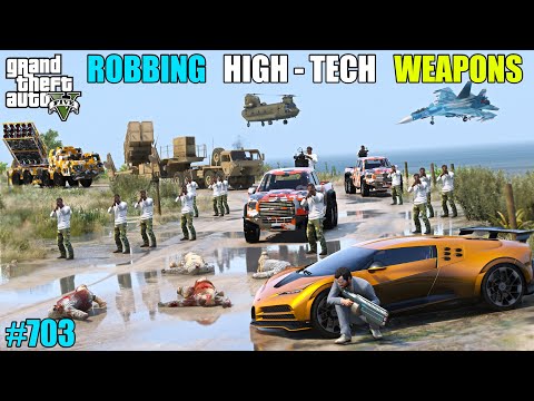 GTA 5 : ROBBING HIGH TECH WEAPONS FOR MY BODYGUARDS | GTA 5 GAMEPLAY #703961