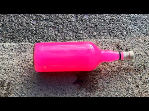 Rolling colorfull bottle on the stair 🌈👻 #asmr #crushingsoftthings #crushingcrunchythings
