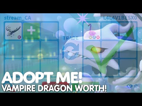 TRADING NEW VAMPIRE DRAGON IN ADOPT ME!