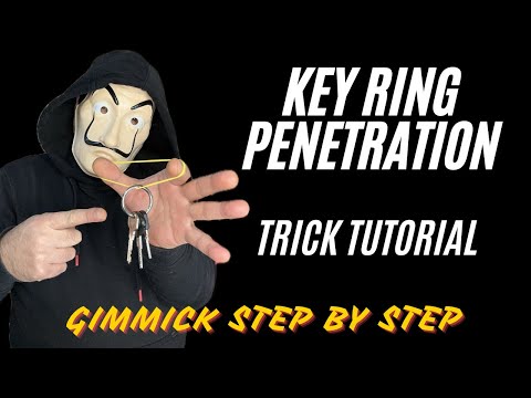 Key Ring PENETRATION ! Magic Trick Tutorial | GIMMICK STEP BY STEP