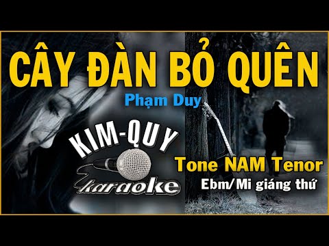 CÂY ĐÀN BỎ QUÊN – KARAOKE – Tone NAM Tenor ( Ebm/Mi giáng thứ )