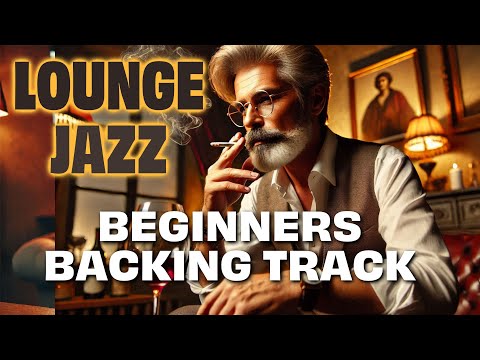 Slow Jazz Backing Track in D for Beginners, Ideal for Piano, Trumpet, Guitar Cocktail Jazz