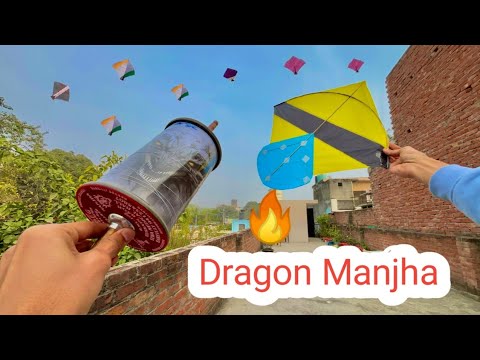 Dragon Manjha Testing | How to Cut other Kites |