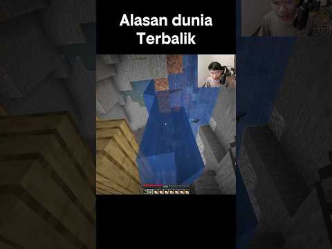 Dunia minecraft ku kebalik gini #minecraft #shorts