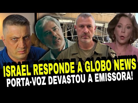 Porta-voz de Israel responde a jornalista da Globo e acaba com a emissora