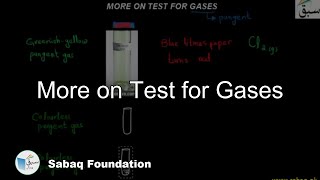 More on Test for Gases