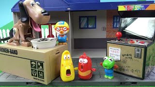 라바 오락실에서 동전 먹는 멍멍이  ❤  뽀로로 장난감 애니 ❤ Pororo Toy Video | 토이컴 Toycom