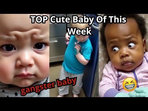 Funniest & Cutest Babies of the Week 😂 | Gangster Baby & Hilarious Reactions! Funny Baby Compilation