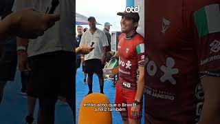 🇮🇹NOVO LÍDER🤌 #Surfe #WSL #LeonardoFioravanti #Saquarema #YagoDora #OlimpíadaTodoDia