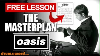 ★ The Masterplan (Oasis) ★ Free Video Drum Lesson | How To Play SONG (Alan White)