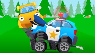 Nouvelles aventures Voiture de Police - Dessin animé pour les enfants