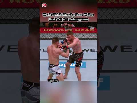 Wasit tidak memberikan waktu saat terjadi pelanggaran #ufc #referee #mma   #foul