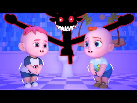 Monster In The Toilet Song 🚽😈 | Funny Kids Songs | Boo Kids Song & Nursery Rhymes