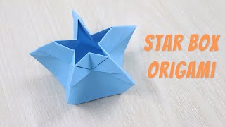 How to Make a Paper Star Box Easy - Origami Star Box Making