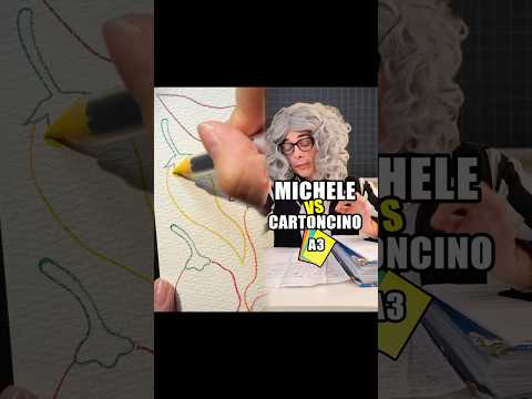 Michele vs Cartoncino A3 🤯 • #umorismo #parodia #scuola #genitori #comico