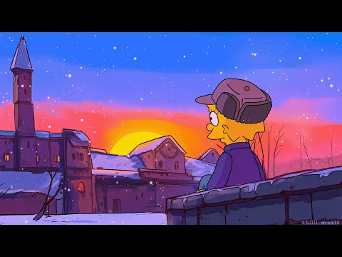 Winter Lo-fi Ambience ❄️ Beautiful Sunset Beats for Study & Relax