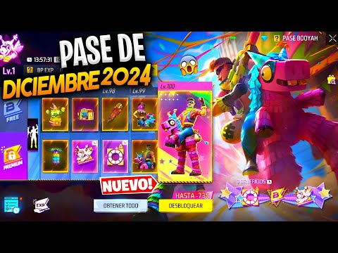 ¡NUEVO PASE BOOYAH DE DICIEMBRE 2024 de FREE FIRE PROXIMO PASE ELITE NUEVA ACTUALIZACION SIGUIENTE