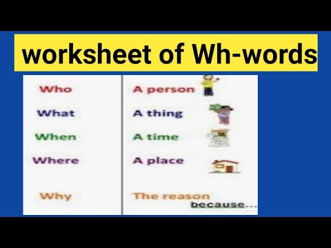 wh question words worksheets jobs ecityworks