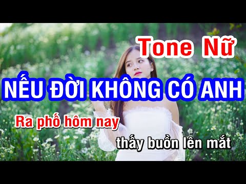 Karaoke Nếu Đời Không Có Anh  Tone Nữ | Nhan KTV