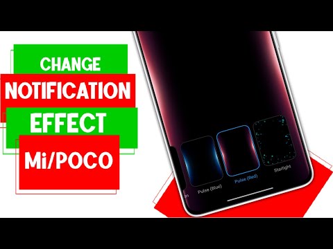 How to set notification effect in poco x6 or Redmi | Redmi mobile notification light set kaise kare