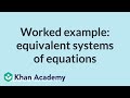 Understanding Equivalent Systems of Linear Equations