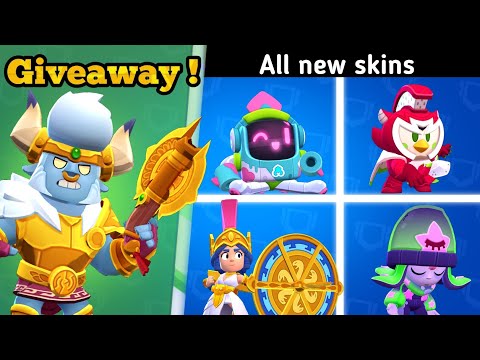 All new skins animation & Minotaur Bull Giveaway | New Brawl Talk #MinotaurBullGiveaway