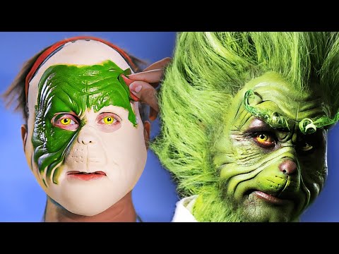 Epic Grinch SFX Makeup Transformation