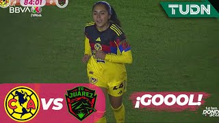 ¡Póker de goles! Cabanillas firma marca el GOL   América 4 0 Juárez   Liga MX Femenil   J13 AP25