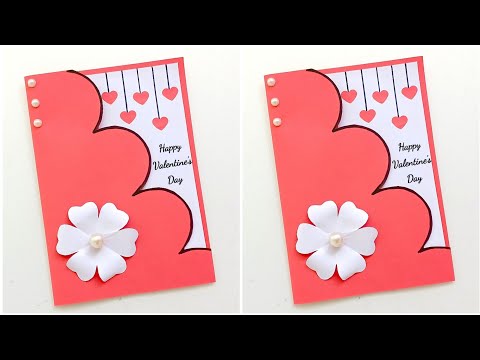 Easy & Beautiful Valentine's Day Card Making // how to make valentine day card // valentine day 2025