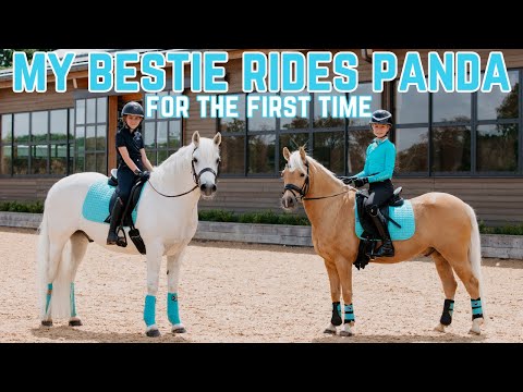 MY BESTIE RIDES PANDA FOR THE FIRST TIME!