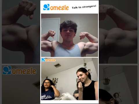 Flexing on Omegle │ Subscribe │ Funny Reactions #omegle #alexeubank #gym #trentwins #aesthetics