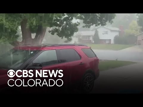 YouTube video thumbnail: Wild Weather Day in Colorado Included Damaging Hail and Heavy Rain