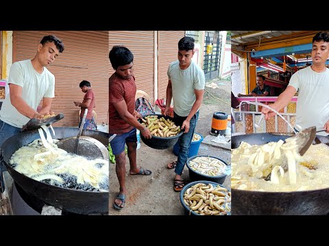 Kuch aisa banta kerala banana chips making in big kadai | Indian Chips Making | Snacks Of India