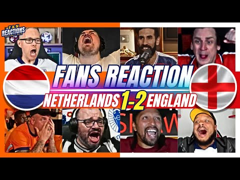 ENGLAND FANS CRAZY?REACTION TO NETHERLANDS 1-2 ENGLAND | EURO 2024