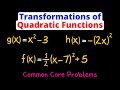 Transformations of Quadratic Functions Explained