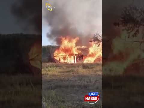 Kastamonu’da 3 Samanlık İle Odunluk Ve Garaj Yandı