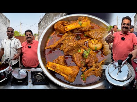 मदन जी साथ विनोद ने कुकर में किया कमाल | गोनेर गाँव में मटन बाटी | GONER COOKER MUTTON IN JAIPUR