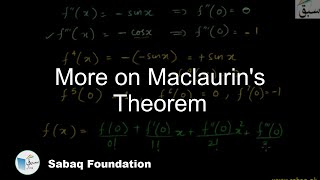 More on Maclaurin's Theorem