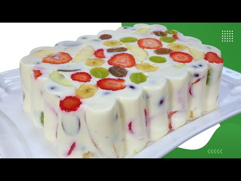 GELATINA CREMOSA y DELICIOSA: Un POSTRE relleno de FRUTAS para la familia o VENDER en tu NEGOCIO