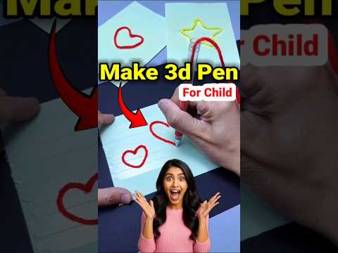 how to make 3d pen for art | make 3d pen for child | ghar par 3d pen kaise banaye | 3d art making