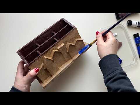 Handmade Cardboard Organizer for Kids’ Stationery