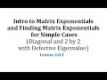 Matrix Exponentials and Differential Equations