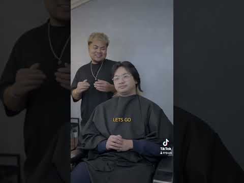 Maintenance Trim on his Mullet! #haircut #mullet #haircut #hairstyle #asian