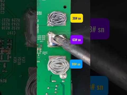 63 solder wire, high purity solder joints, bright and firm. #solders #soldering #solderingiron