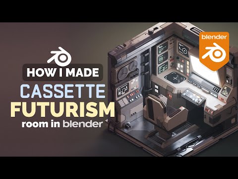 Cassette Futurism Aesthetic in Blender - 3D Modeling Process | Polygon Runway