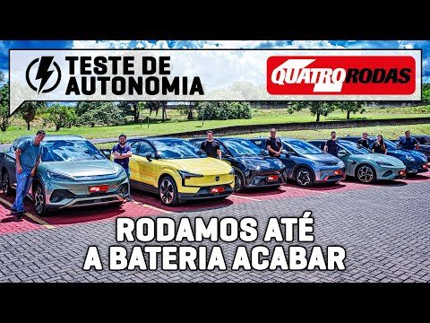 Teste de AUTONOMIA: Rodamos até a BATERIA ACABAR com os elétricos mais vendidos