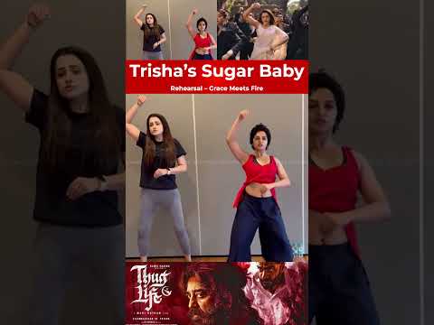 Trisha’s Graceful Rehearsal for Sugar Baby Song | Thug Life Movie #thuglife #kamalhaasan #arrahman