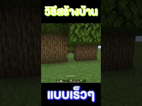 วิธีสร้างบ้านแบบเร็วที่สุด #Shorts