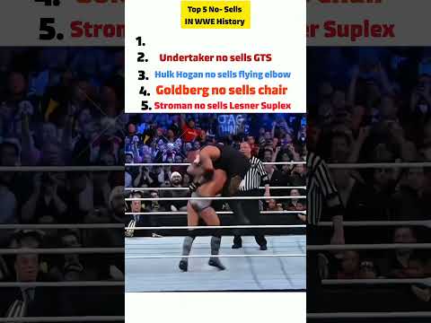 Top 5 No- Sells moments in WWE #viral #trending #shorts #summerslam #shortvideos